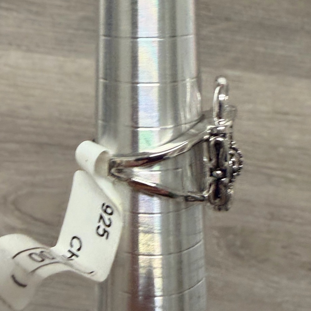 SterlingSilver Crown Decorative Ring Holder .925 - Picture 2 of 5
